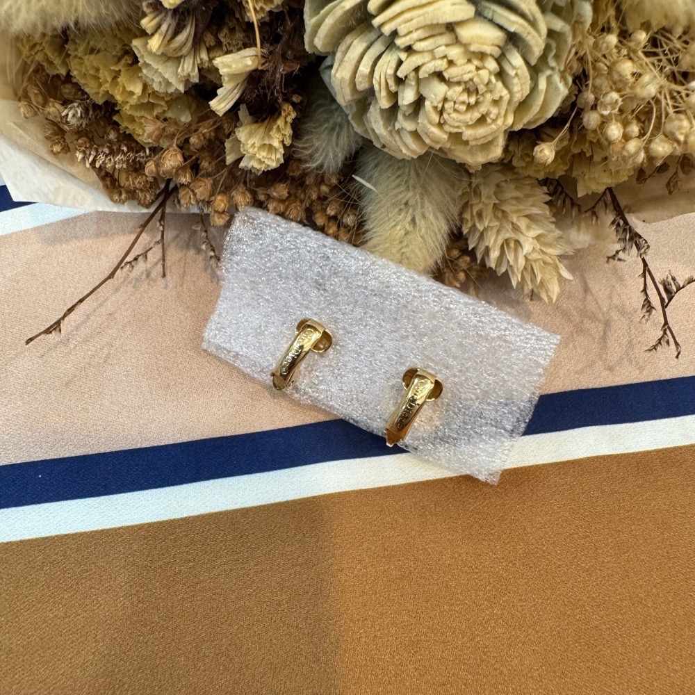 👝Christian Dior金麥穗耳夾-細節圖2