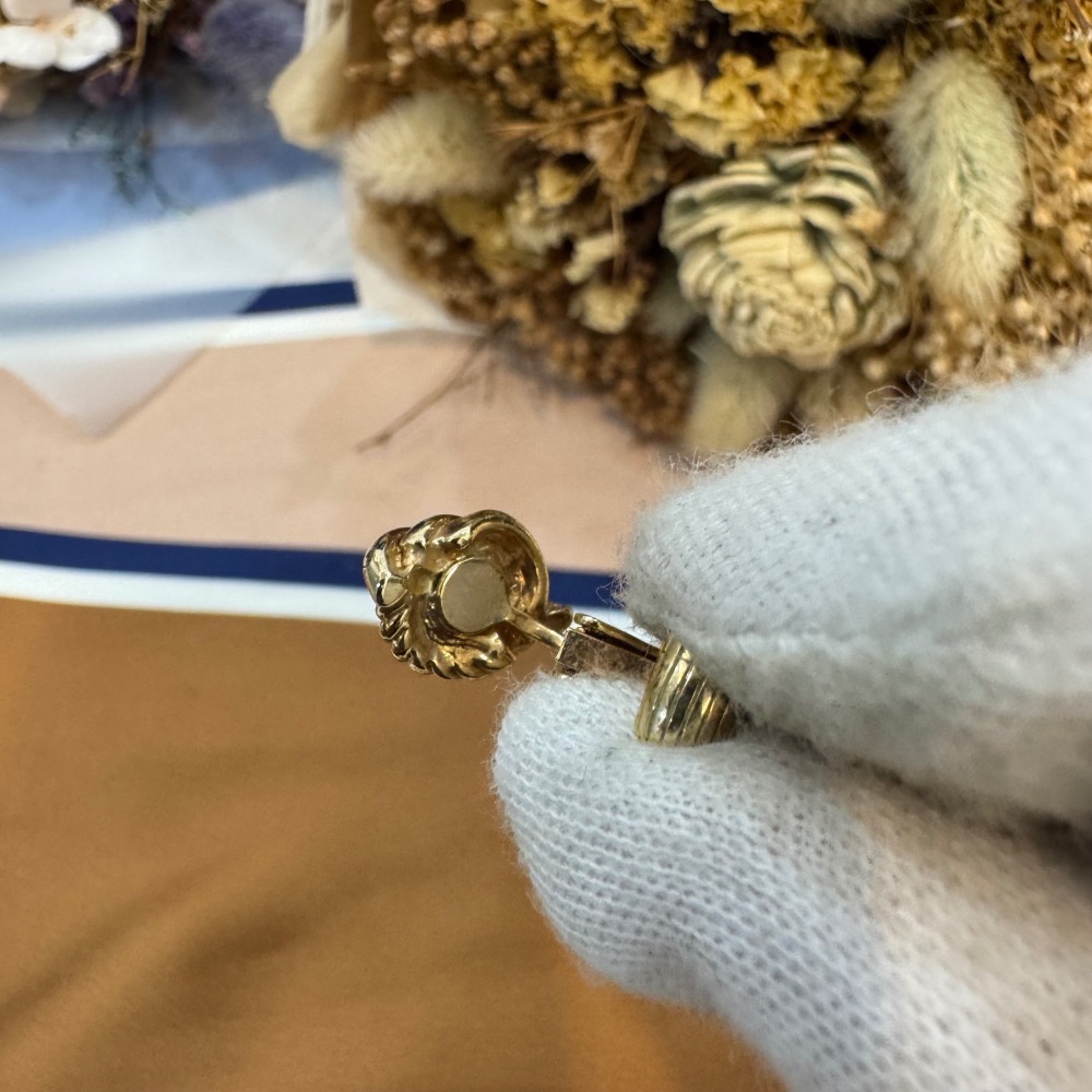 👝Christian Dior金麥穗耳夾-細節圖3