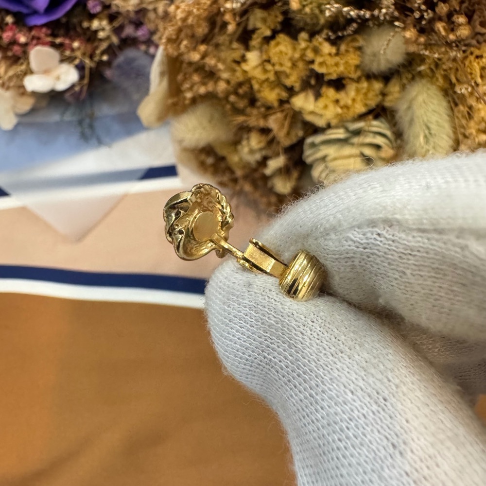 👝Christian Dior金麥穗耳夾-細節圖4