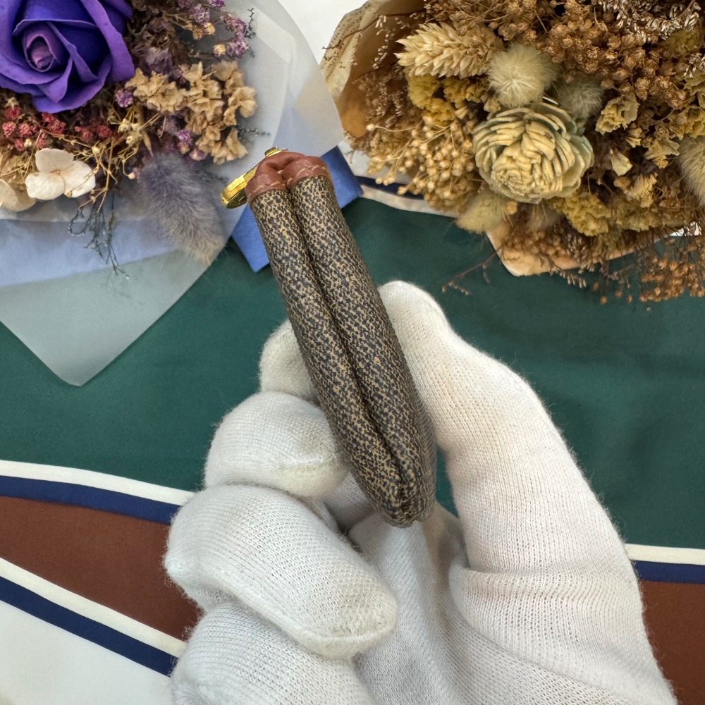 👝Fendi胡桃條紋零錢包-細節圖6