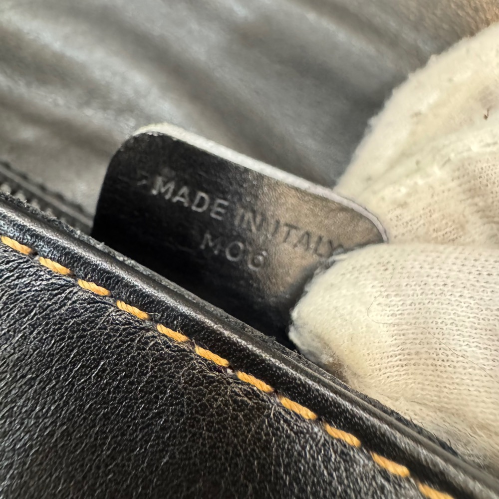 👝【極稀有｜Celine 凱旋徽章黑棕拼色馬鞍包】-細節圖11