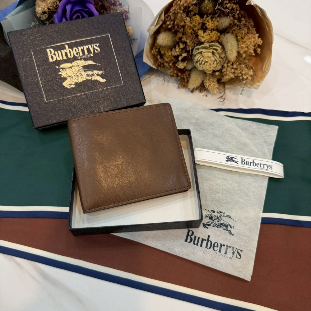 👝【全新大全配｜Burberrys經典騎士標雙折牛皮短夾】-細節圖9