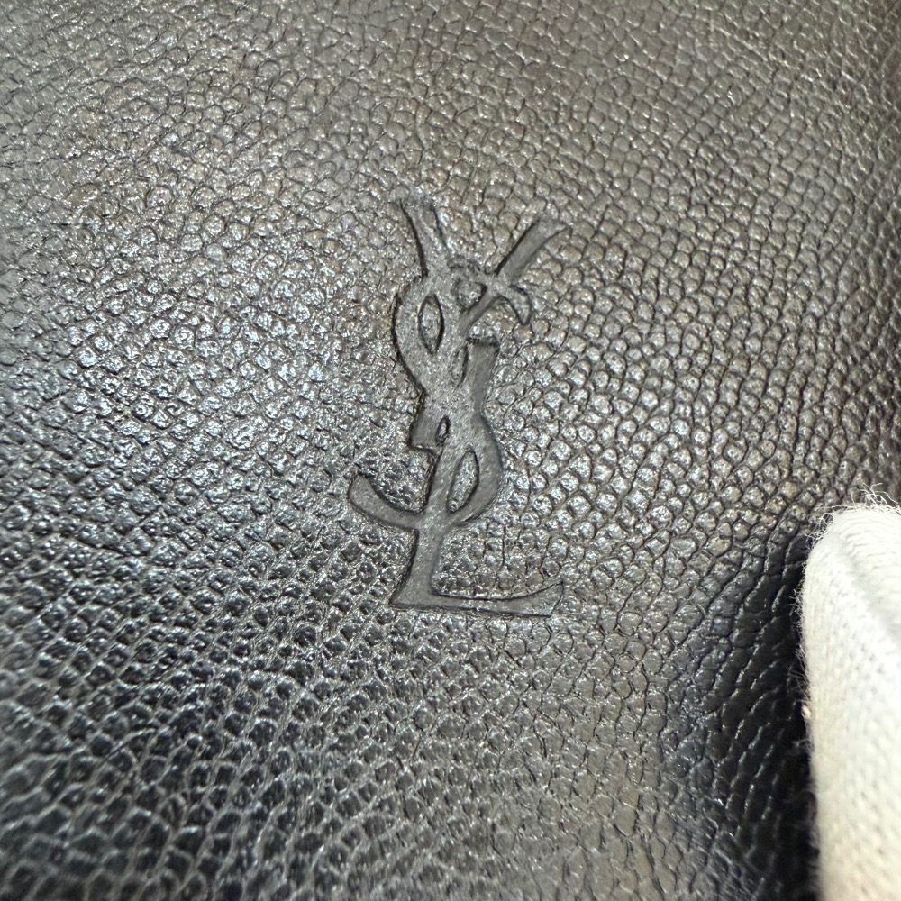 👝【YSL聖羅蘭黑金雙折卡包】-細節圖2