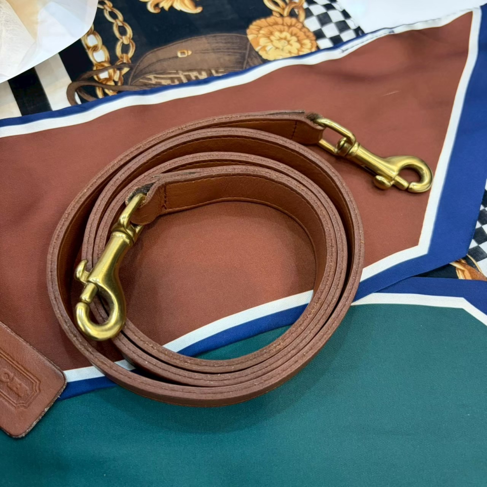 👜【Vintage Coach Court Bag 焦糖英倫學院包】-細節圖4