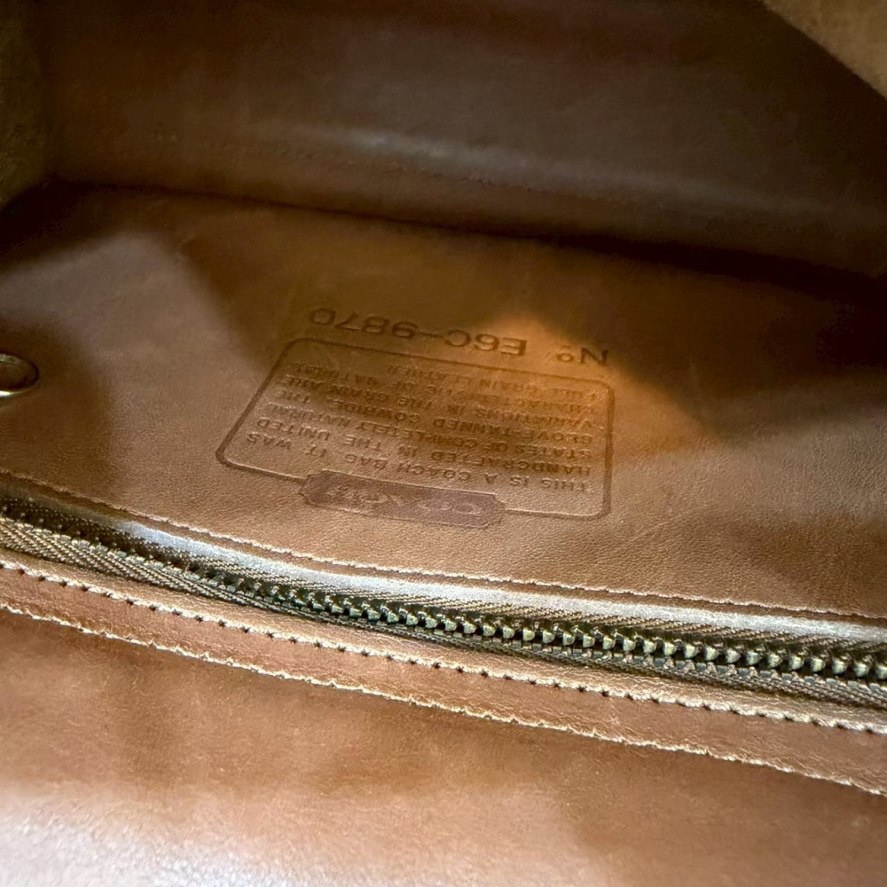 👜【Vintage Coach Court Bag 焦糖英倫學院包】-細節圖6
