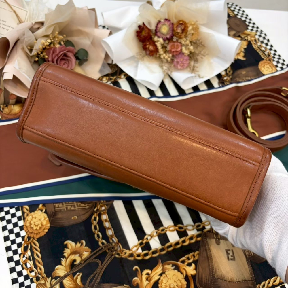 👜【Vintage Coach Court Bag 焦糖英倫學院包】-細節圖7