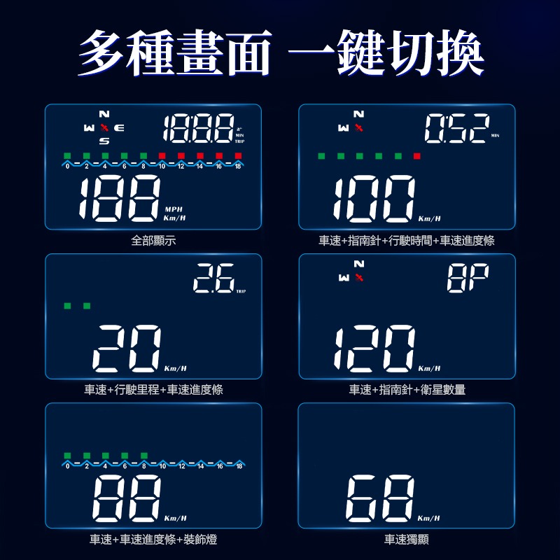 『抬頭顯示器 M19 』台灣一年保固 老車 全車系 GPS HUD M19 點菸器供電 什麼車都可用 老車也可以用-細節圖6