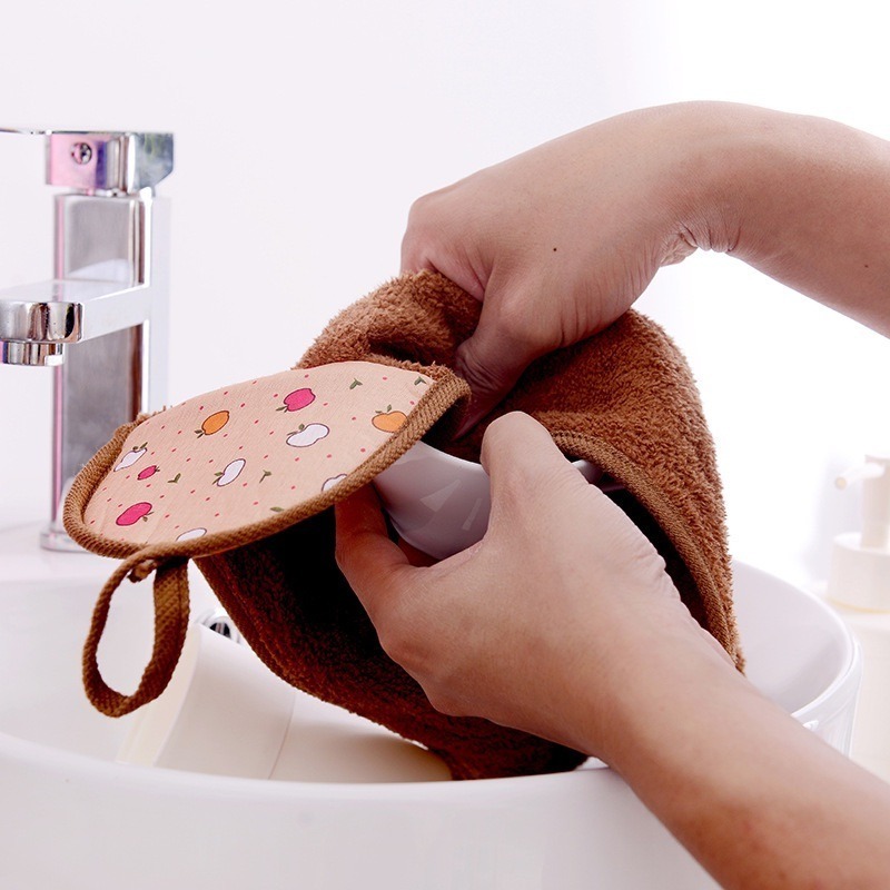 『珊瑚絨擦手巾』掛勾 擦手 毛巾 廚房 浴室 幼稚園 洗手後使用-細節圖3