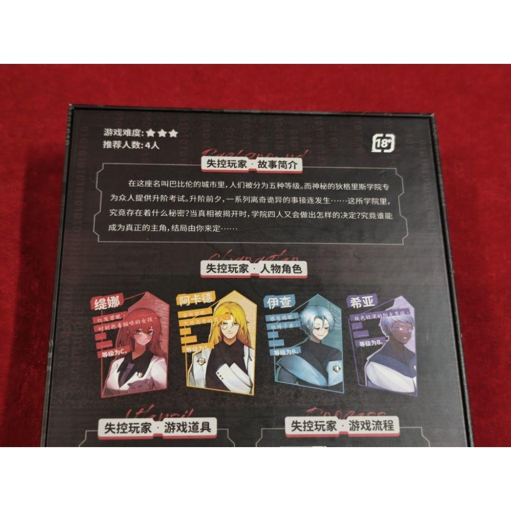 4人劇本殺-失控玩家（二手）-細節圖2