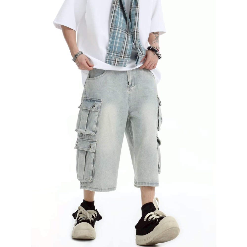 多口袋七分褲-細節圖6