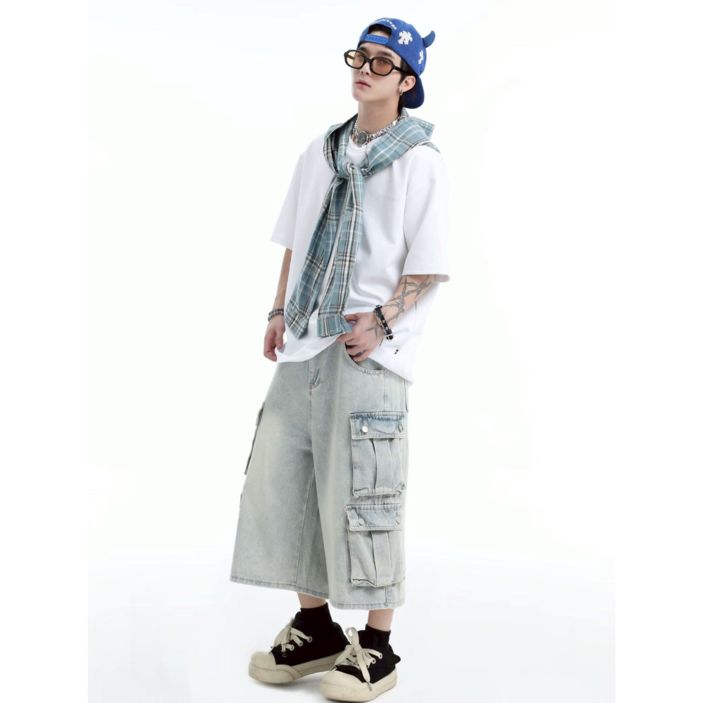 多口袋七分褲-細節圖7