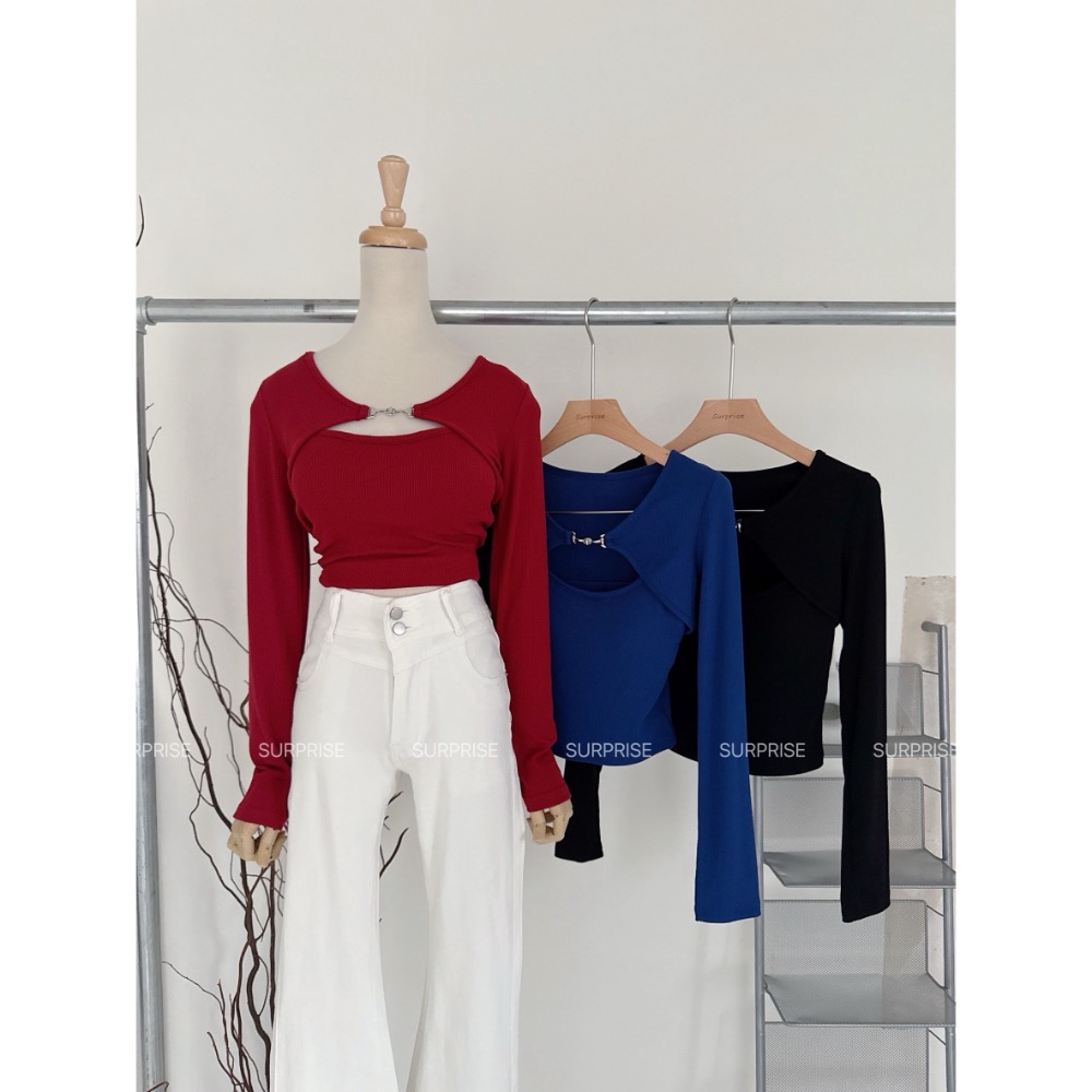 慵懶系薄披肩背心組-規格圖4