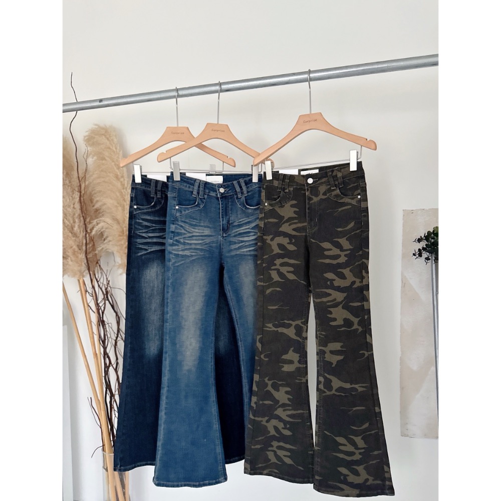 👖 美式復古刷色牛仔小直筒 👖-規格圖4