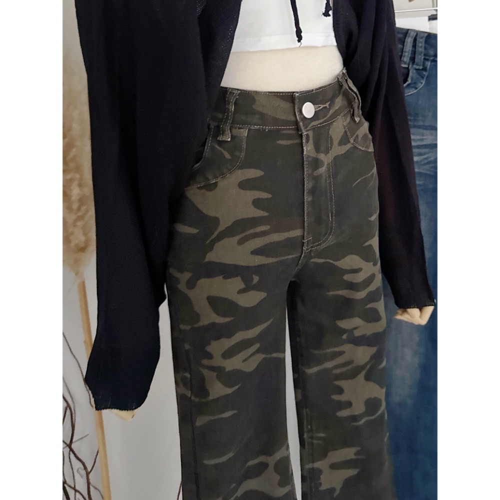 👖 美式復古刷色牛仔小直筒 👖-規格圖4