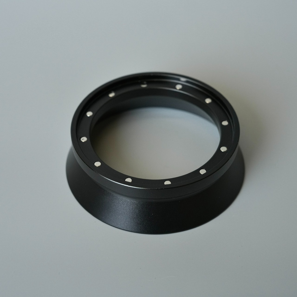 【沐湛咖啡】58mm 義式咖啡機專用 接粉環 (不銹鋼原色/霧黑) 集粉器 可直壓 內溝槽加深不易掉落 台灣製造-細節圖8