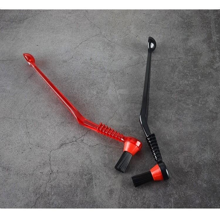 【沐湛咖啡】新款 義式咖啡機專用刷 沖煮頭清潔刷 咖啡機清潔刷 可換替換刷頭 黑/紅兩色-細節圖2