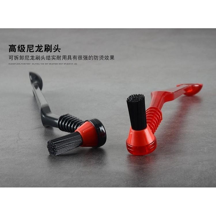 【沐湛咖啡】新款 義式咖啡機專用刷 沖煮頭清潔刷 咖啡機清潔刷 可換替換刷頭 黑/紅兩色-細節圖4