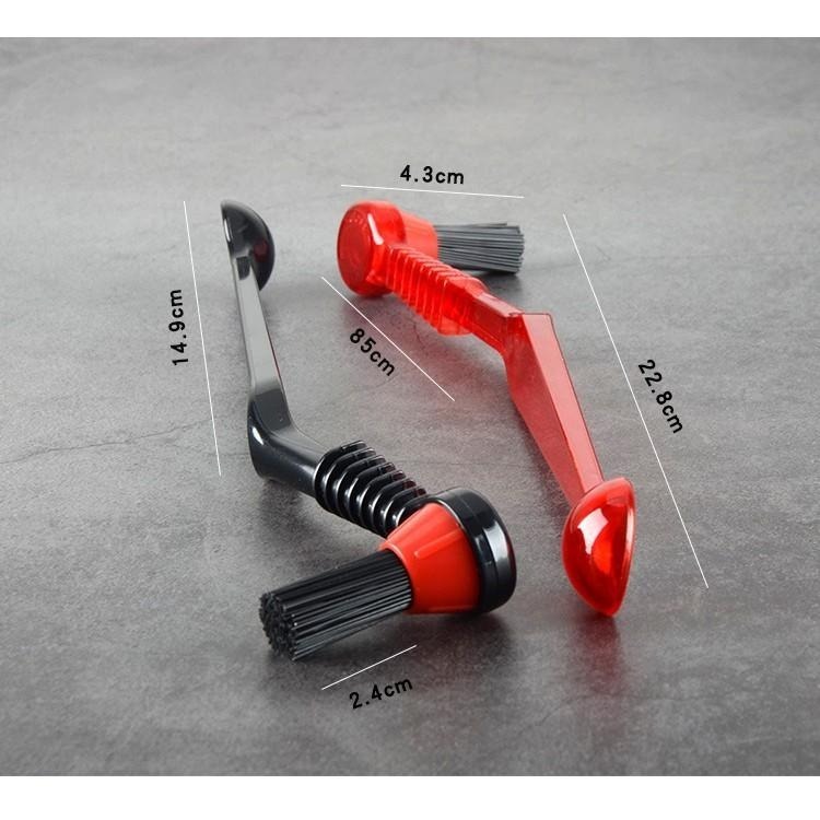 【沐湛咖啡】新款 義式咖啡機專用刷 沖煮頭清潔刷 咖啡機清潔刷 可換替換刷頭 黑/紅兩色-細節圖5