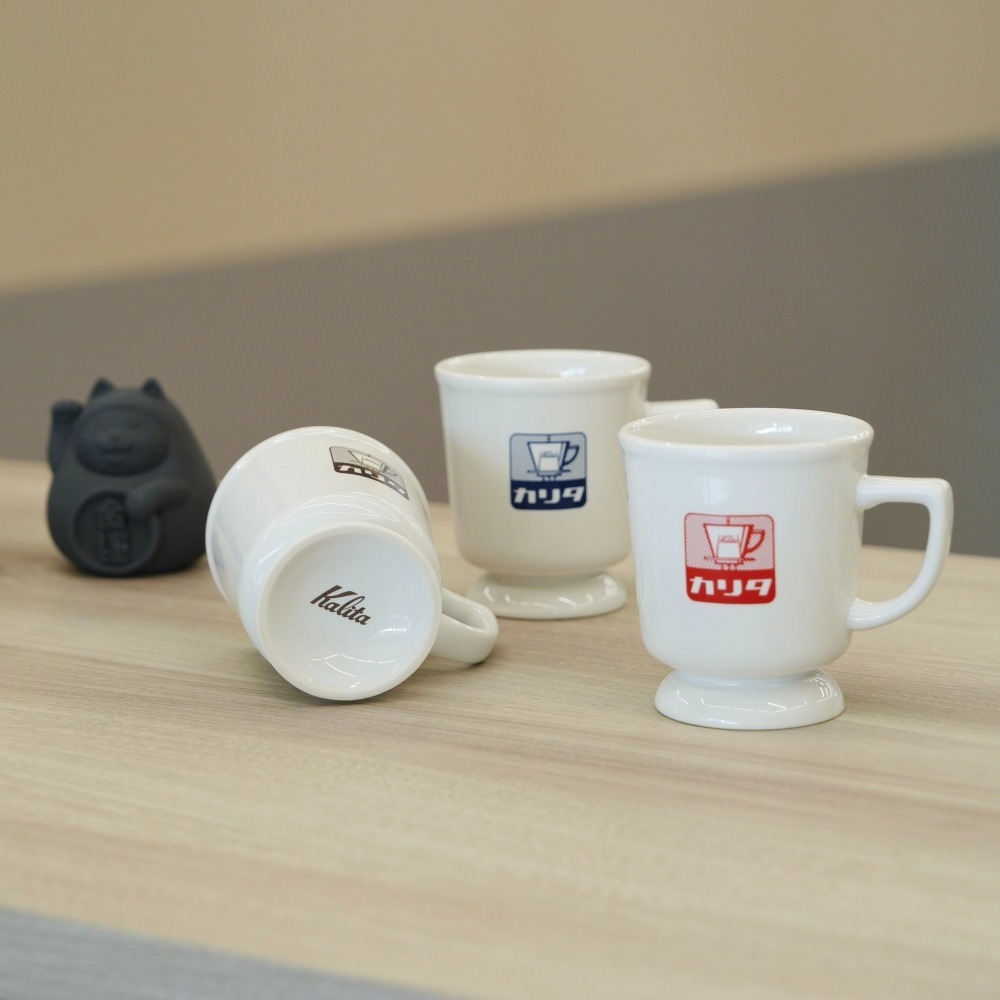 【沐湛咖啡】KALITA 日本昭和復古陶瓷高台杯 陶瓷馬克杯 咖啡杯 200ml-細節圖3