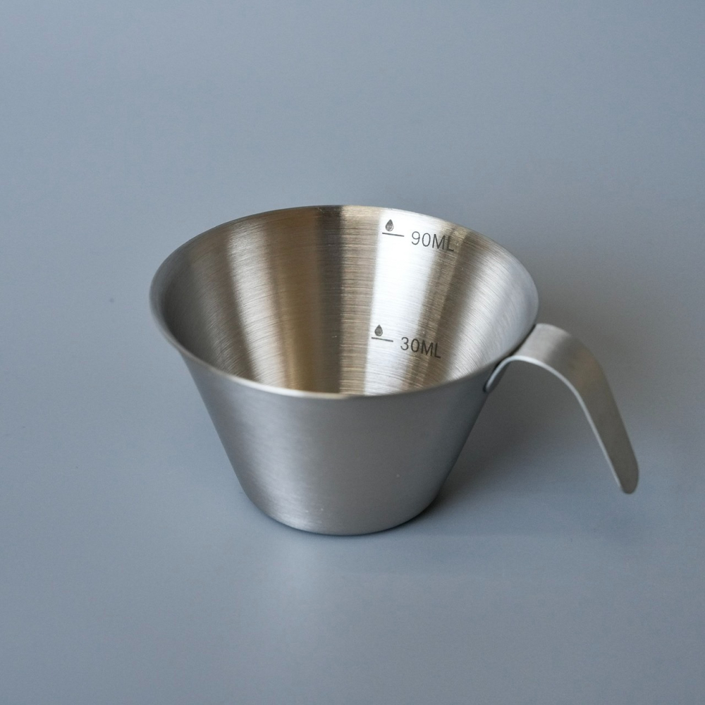 【沐湛咖啡】CAFEDEKONA不鏽鋼量杯/義式濃縮咖啡杯/不鏽鋼萃取杯/濃縮盎司杯/金屬量杯-細節圖4