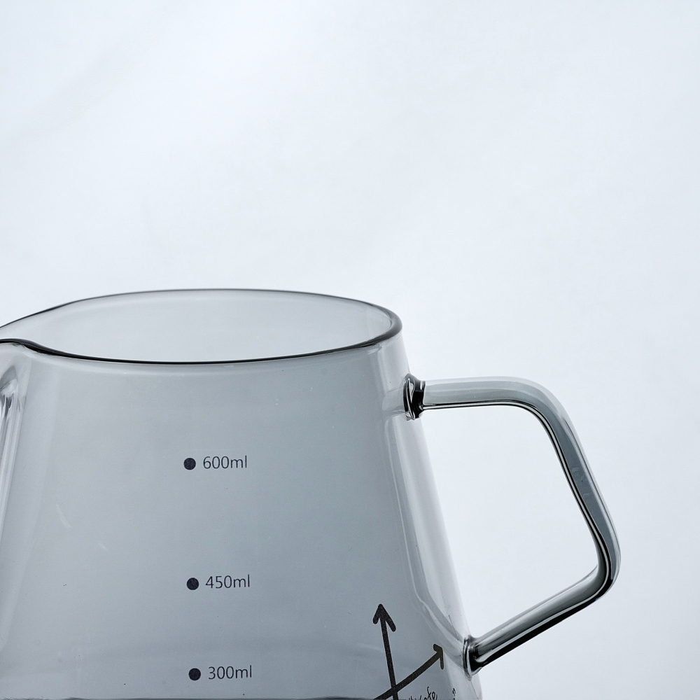 【沐湛咖啡】Kafe Function 透黑款 600ml 玻璃壺/咖啡下壺/手沖玻璃壺-細節圖3