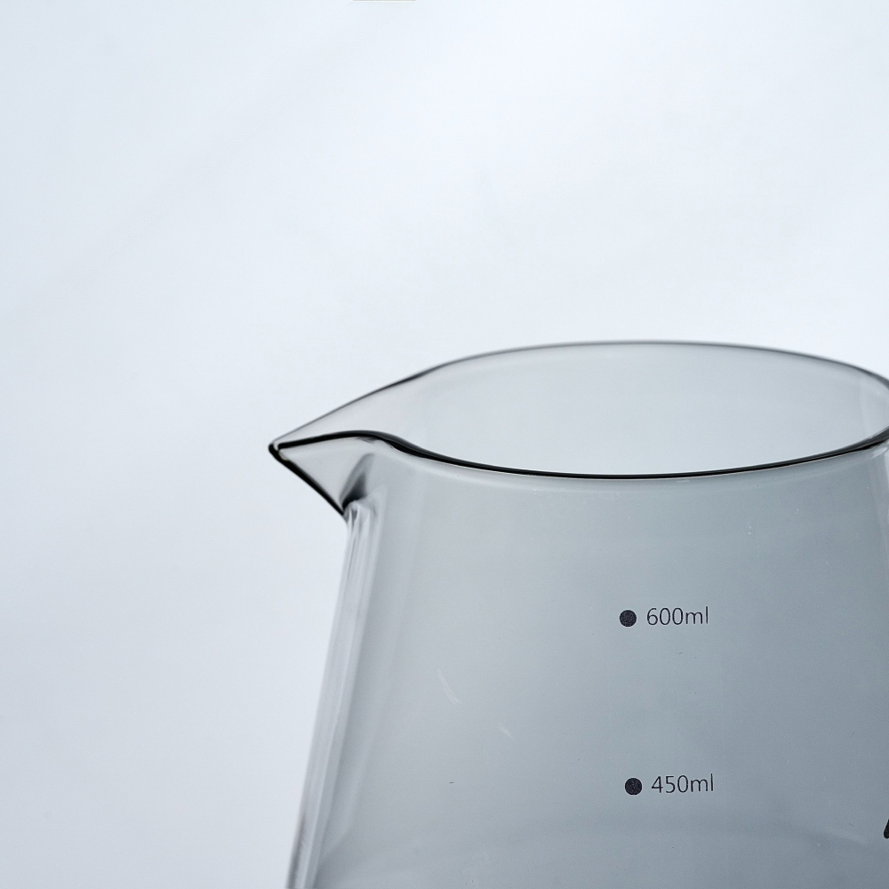 【沐湛咖啡】Kafe Function 透黑款 600ml 玻璃壺/咖啡下壺/手沖玻璃壺-細節圖4