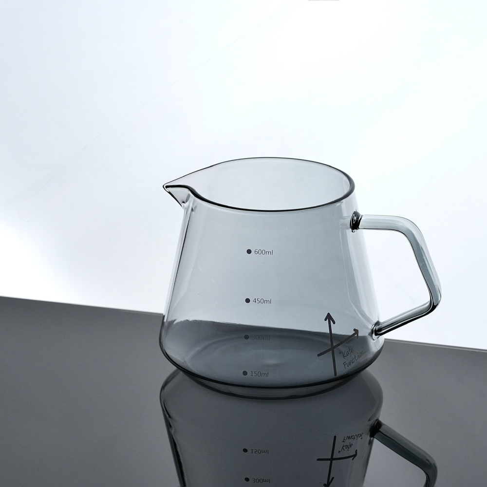 【沐湛咖啡】Kafe Function 透黑款 600ml 玻璃壺/咖啡下壺/手沖玻璃壺-細節圖5