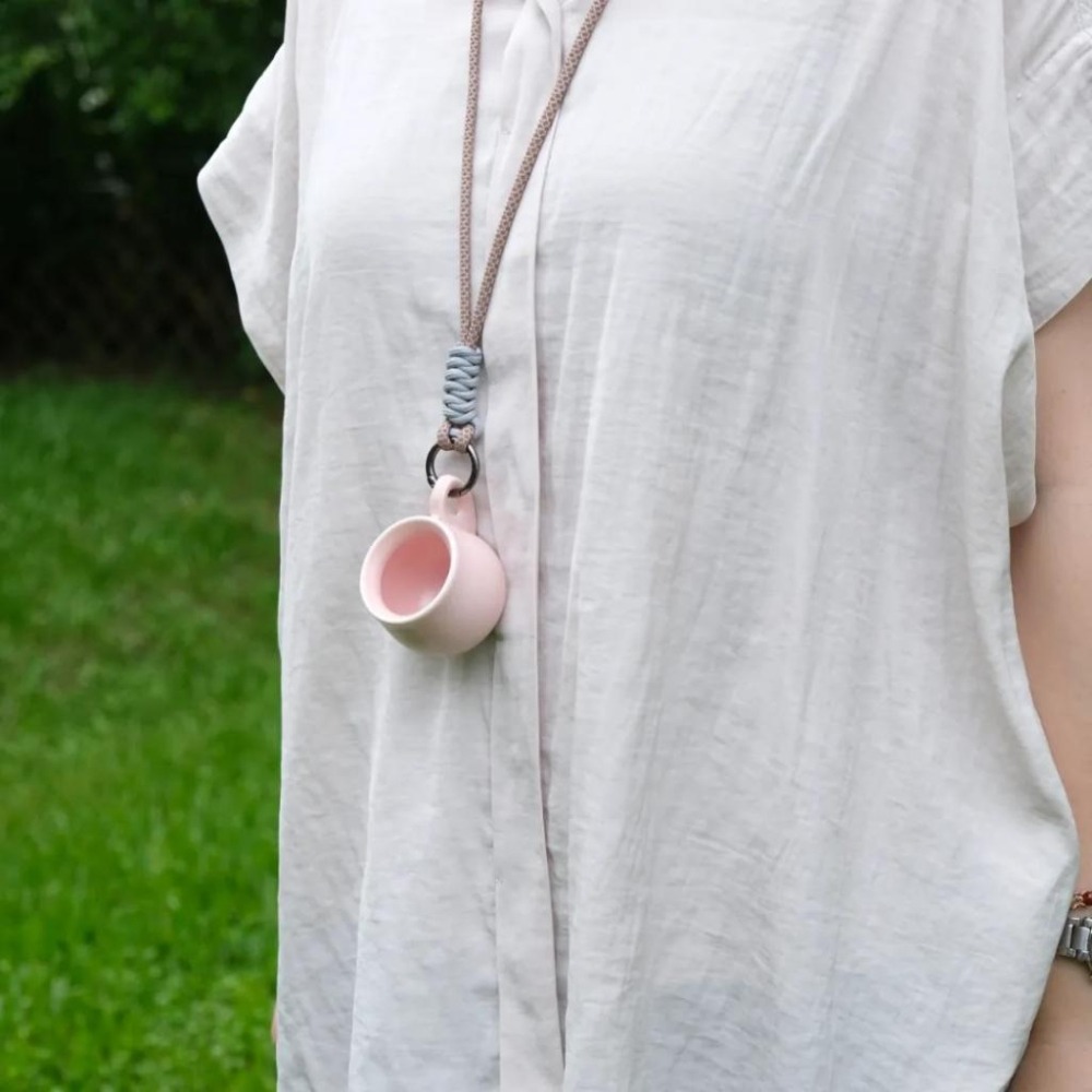 【沐湛咖啡】Sherry x Aurli 奧利 │QQ Cup_粉櫻│附吊繩(聯名聞香杯)-細節圖5