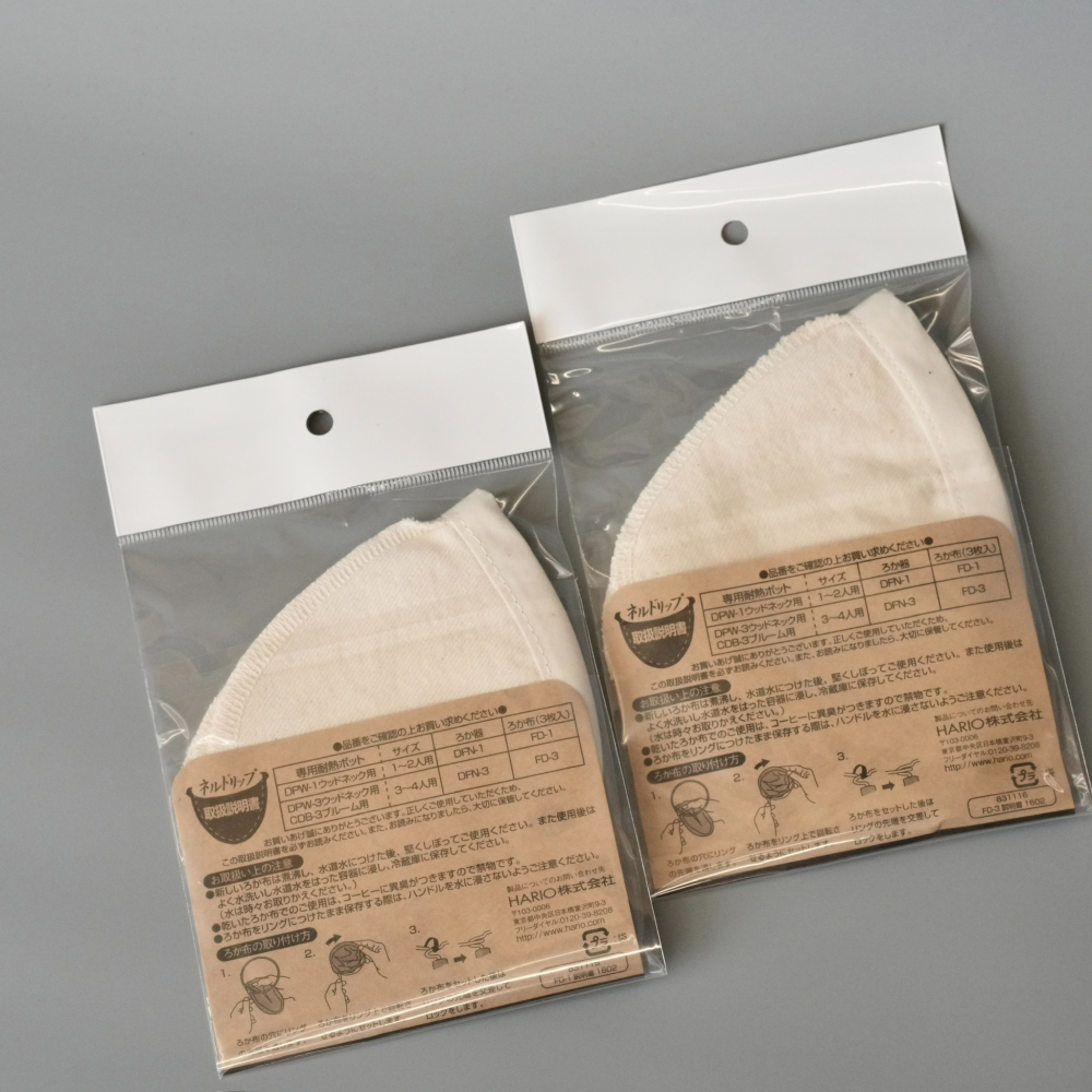 【沐湛咖啡】HARIO 日本製 法蘭絨濾布/補充濾布 FD-1 /FD-3/ DFN-1/ DFN-3-細節圖4