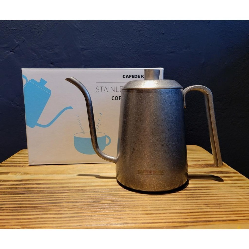 【沐湛咖啡】CAFEDEKONA  咖啡手沖壺/不鏽鋼細口壺 復古鐵/黑  600ml/600cc-細節圖7