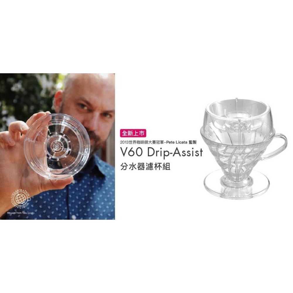【沐湛咖啡】HARIO 冠軍聯名 手沖輔助器套組 02樹脂濾杯/PDA-1524-T/Drip AssistSet-細節圖3