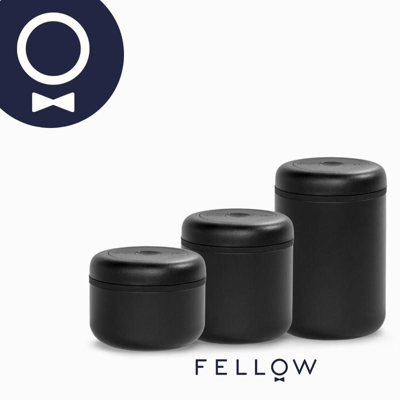 【沐湛咖啡】Fellow Atmos 不銹鋼真空密封罐 0.7L/1.2L 磨砂黑 咖啡豆密封罐/保鮮盒/真空密封-細節圖3