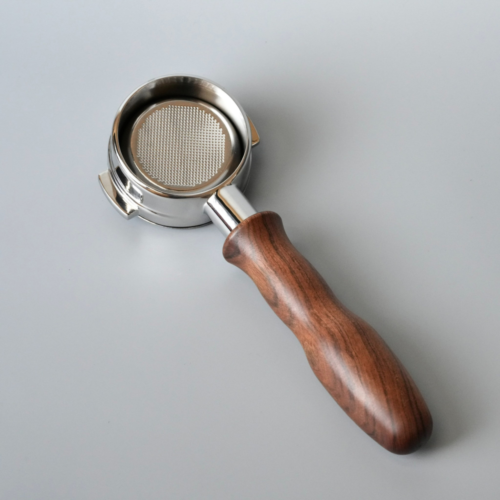 【沐湛咖啡】58MM 無底手把 ESPRESSO PARTS 質感實木柄 無底把手 半自動咖啡機/營業通用規格-細節圖2