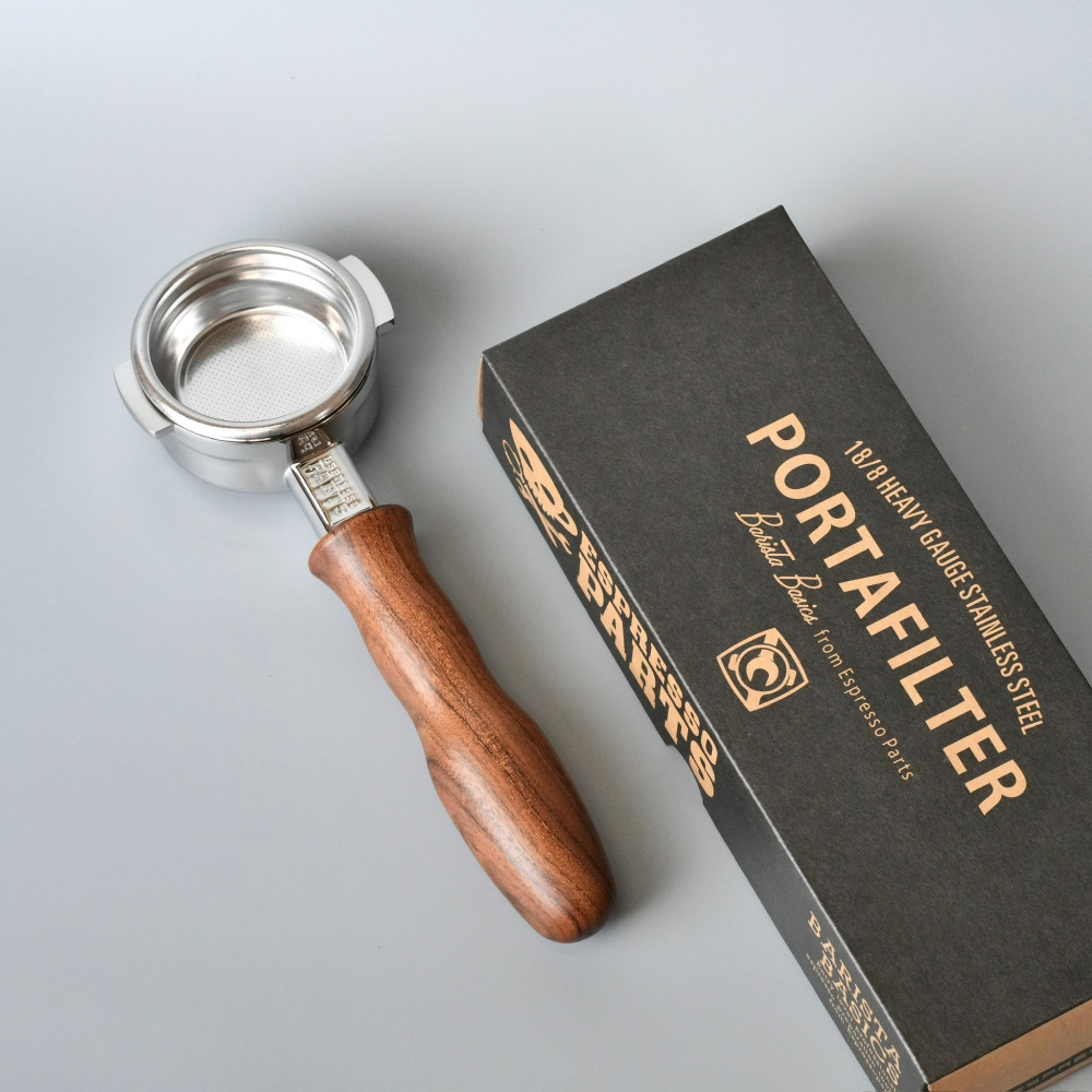 【沐湛咖啡】58MM 無底手把 ESPRESSO PARTS 質感實木柄 無底把手 半自動咖啡機/營業通用規格-細節圖4