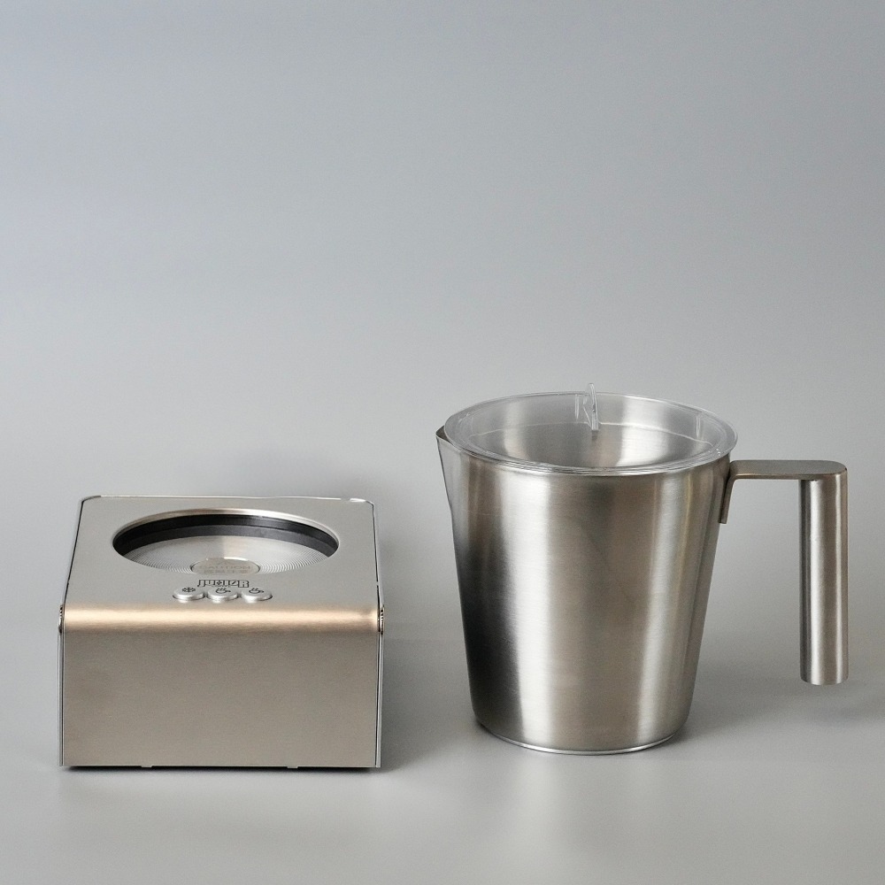 【沐湛咖啡】Junior 喬尼亞 電動奶泡機 不鏽鋼杯款 250cc 牛奶發泡器 冷/熱電動奶泡器 分離式/好清洗-細節圖2