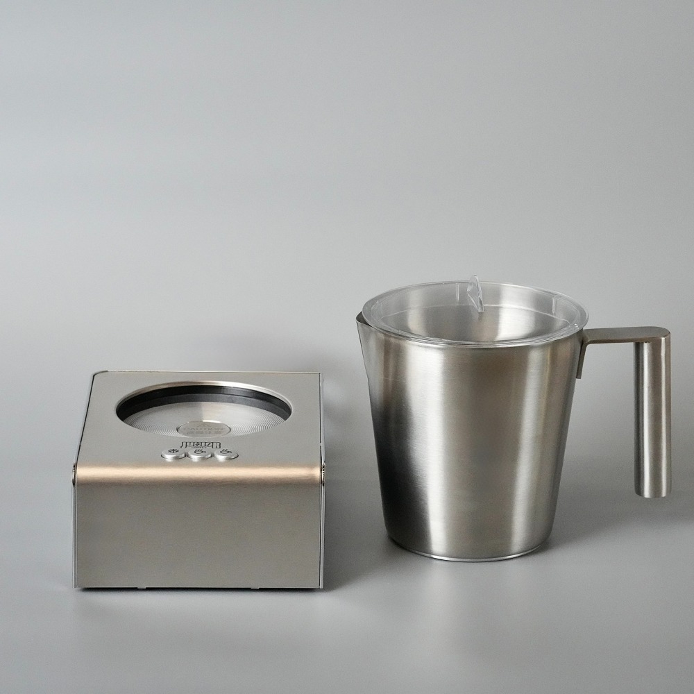 【沐湛咖啡】Junior 喬尼亞 電動奶泡機 不鏽鋼杯款 250cc 牛奶發泡器 冷/熱電動奶泡器 分離式/好清洗-細節圖5