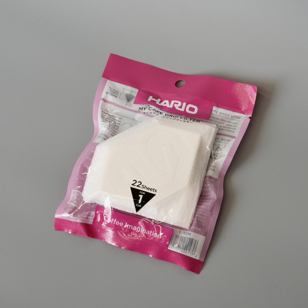 【沐湛咖啡】HARIO (MDF-1)  V60漂白掛耳式濾紙單包 22入一包 掛耳袋-細節圖3