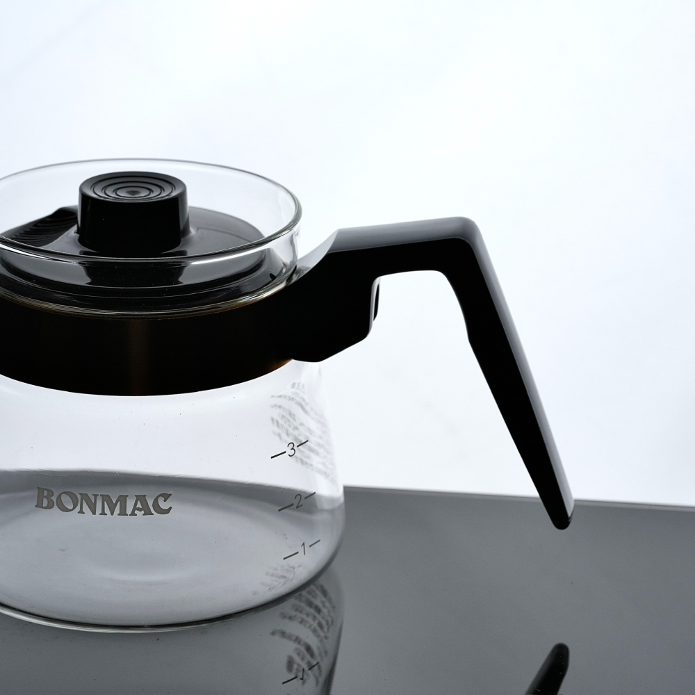 【沐湛咖啡】BONMAC CS-3 耐熱玻璃咖啡壺-500cc/0.5L (3杯用)日本製/手沖玻璃壺 花茶壺-細節圖3