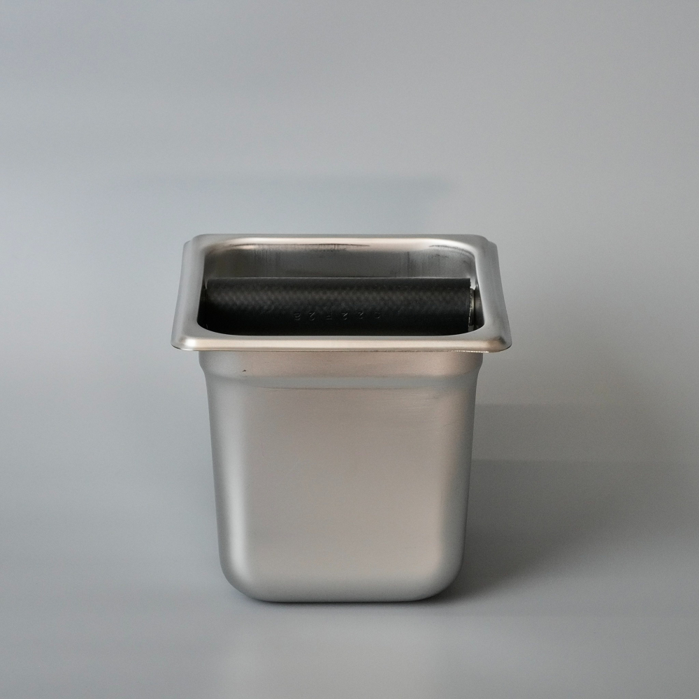 【沐湛咖啡】厚重不銹鋼敲渣桶 咖啡渣桶 營業用 咖啡敲渣筒 15公分深 高款 現貨供應-細節圖4