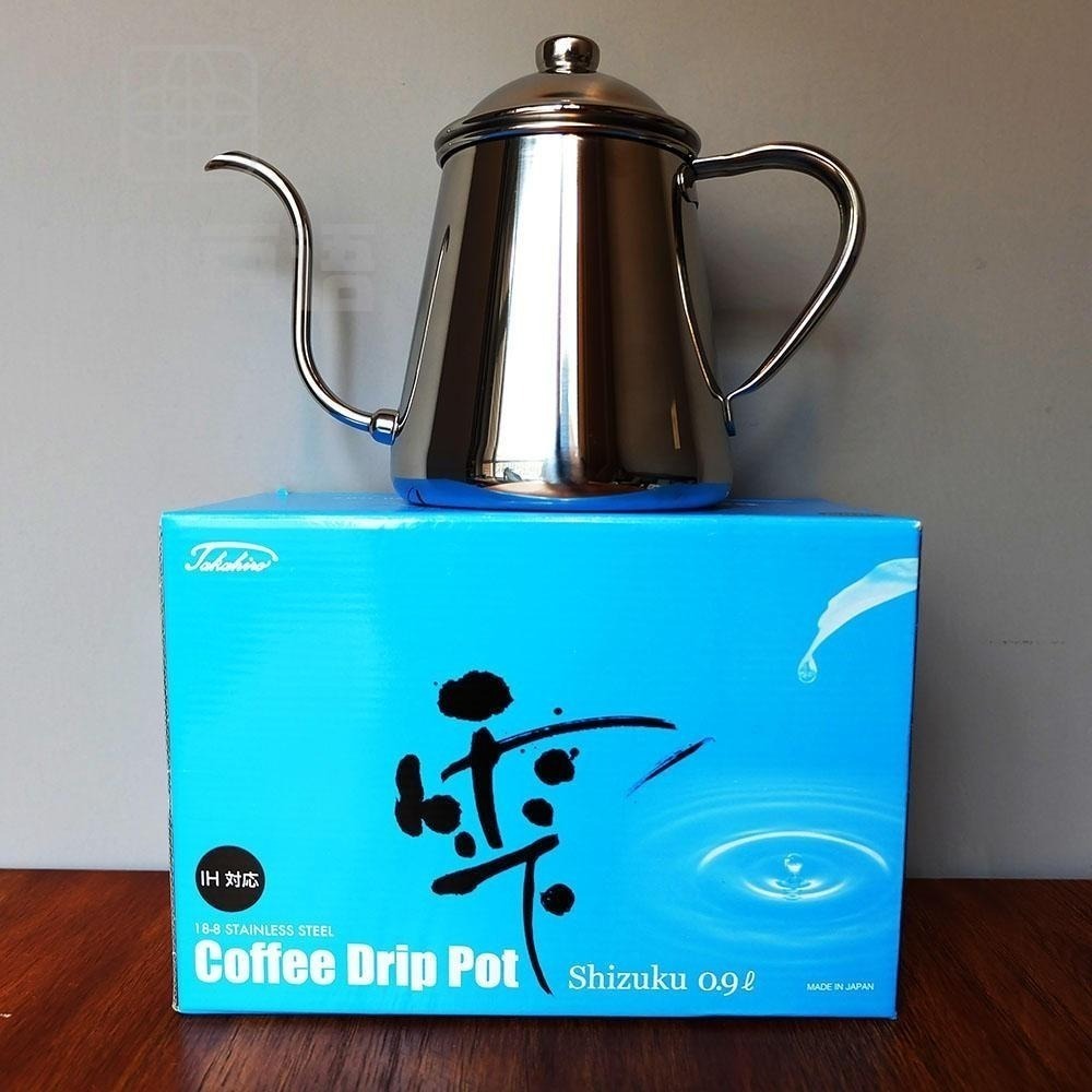【沐湛咖啡】日本製 Takahiro shizuku 雫 ( 極細口版/標準版 ) 手沖壺.細口壺0.5L/0.9L-細節圖2