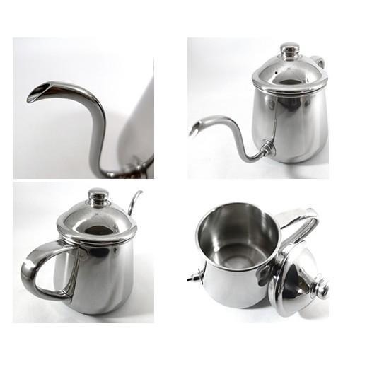 【沐湛咖啡】日本製 Takahiro shizuku 雫 ( 極細口版/標準版 ) 手沖壺.細口壺0.5L/0.9L-細節圖3