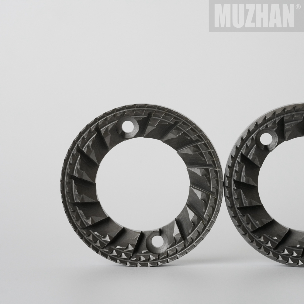 【沐湛咖啡】楊家 飛馬牌 小飛馬磨盤組-特殊鋼刀+CNC雕刻 610N鬼齒刀盤組 平刀升級  電動磨豆機用-細節圖3