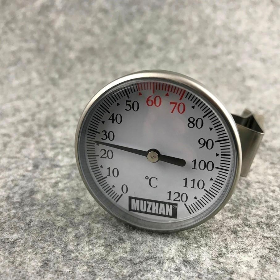 【沐湛咖啡】MZ全防水溫度計 大表面耐高溫 不銹鋼製造 螺牙固定 夾式溫度計-細節圖3