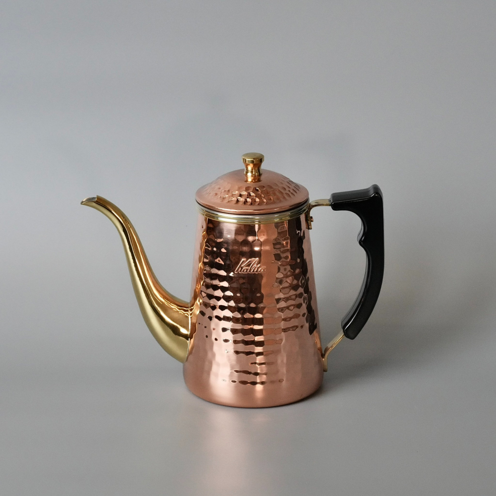 【沐湛咖啡】Kalita Copper POT 鶴嘴銅 手沖壺 0.7L電木隔熱手把 鍍鎳 700ml-細節圖3