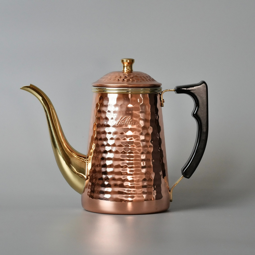 【沐湛咖啡】Kalita Copper POT 鶴嘴銅 手沖壺 0.7L電木隔熱手把 鍍鎳 700ml-細節圖4