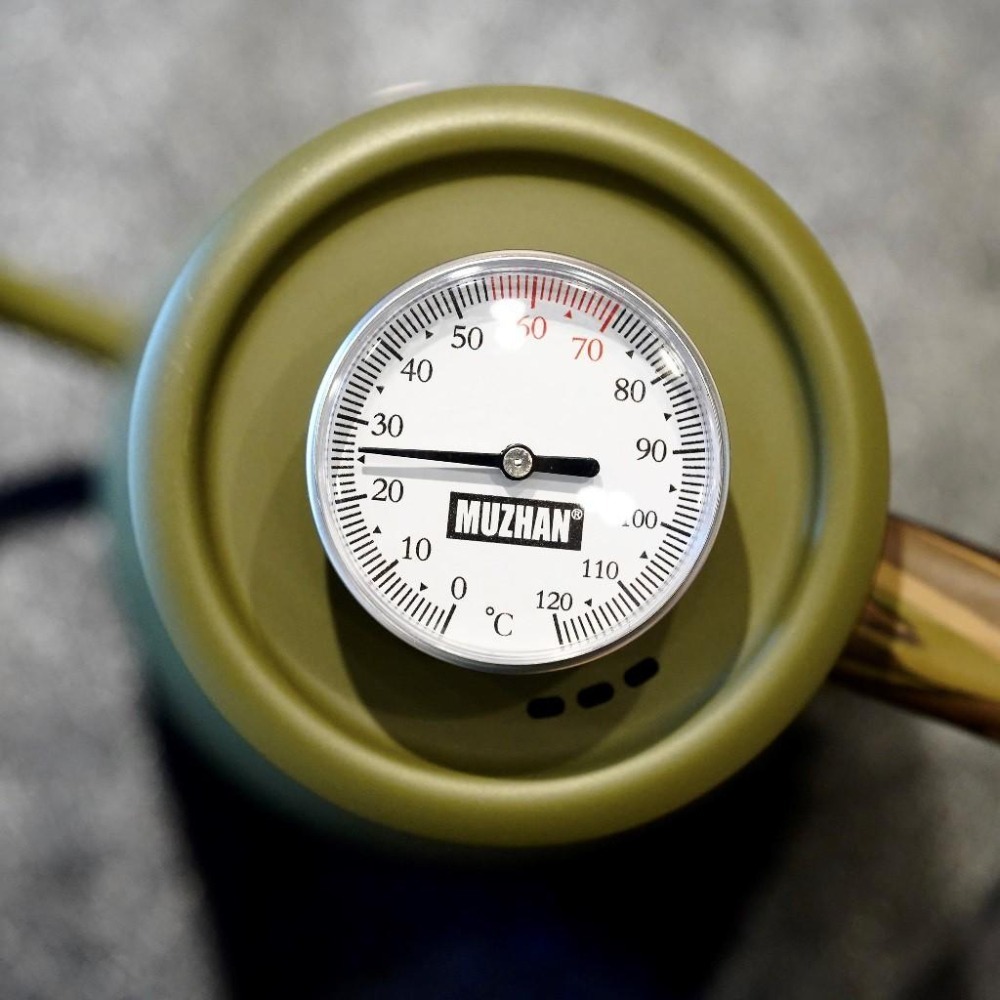 【沐湛咖啡】螺牙版 MZ全防水指針式超大字幕 細刻度 夾邊式溫度計 (0~ 120度C ) 手沖咖啡專用溫度計-細節圖2