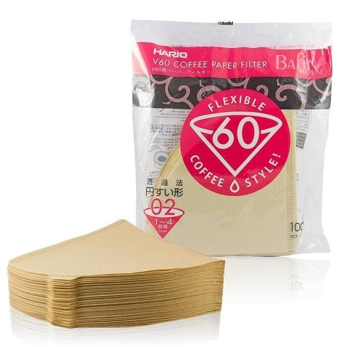 【沐湛咖啡】HARIO V60無漂白濾紙VCF-01-110M(1-2人)/VCF-02-110M(2-4人)-細節圖2