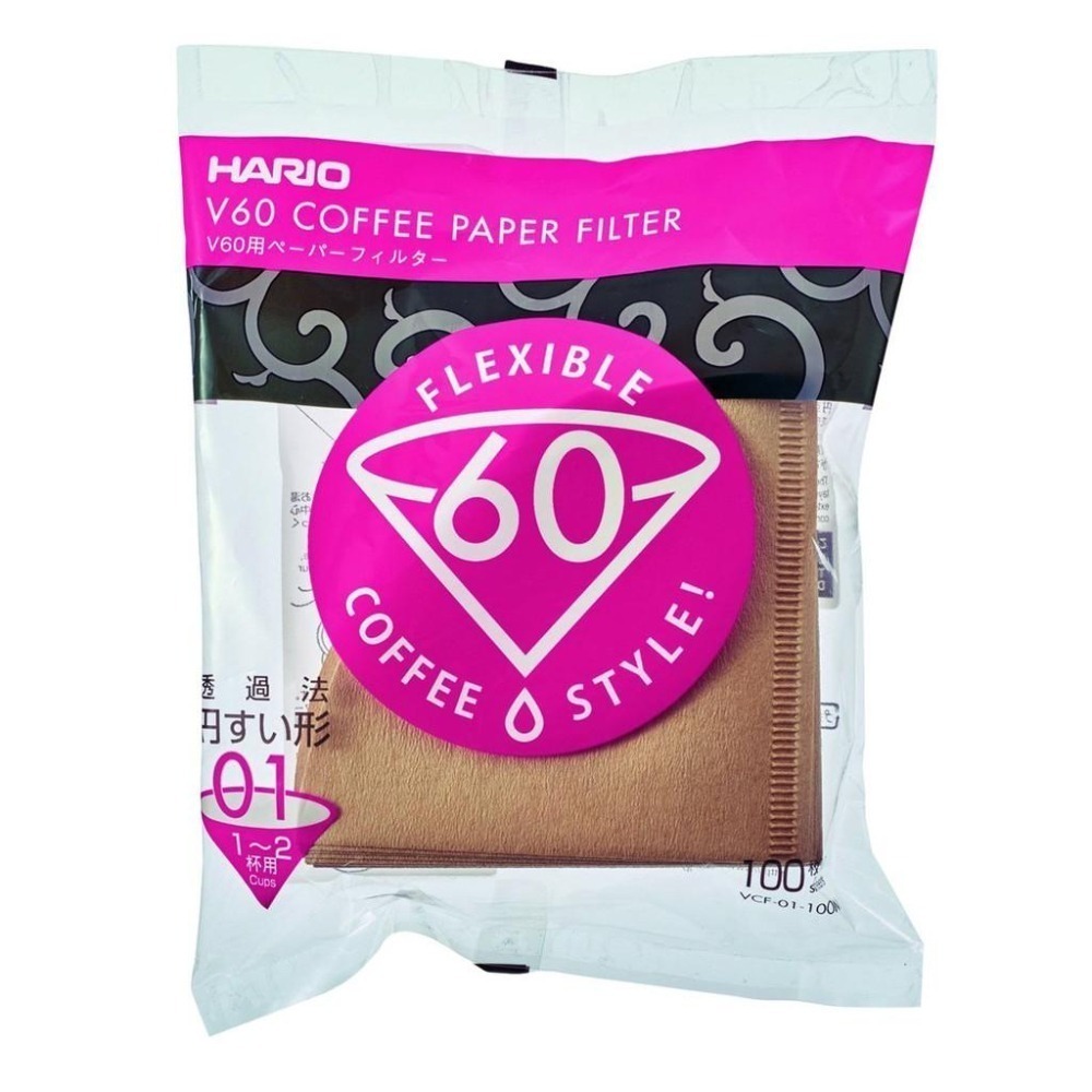 【沐湛咖啡】HARIO V60無漂白濾紙VCF-01-110M(1-2人)/VCF-02-110M(2-4人)-細節圖4