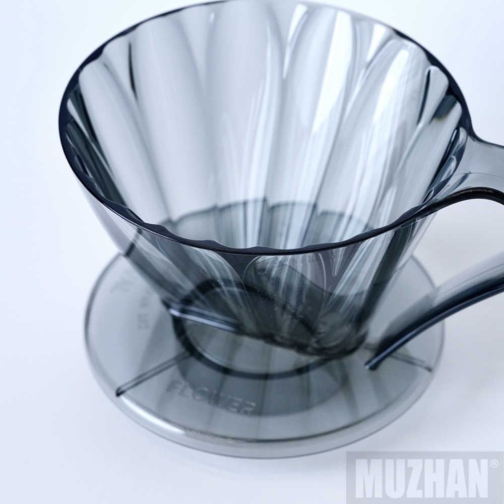 【沐湛咖啡】CAFEC 三洋OVAL 花瓣濾杯 Tritan梯形(黑/透明)01/02-細節圖4