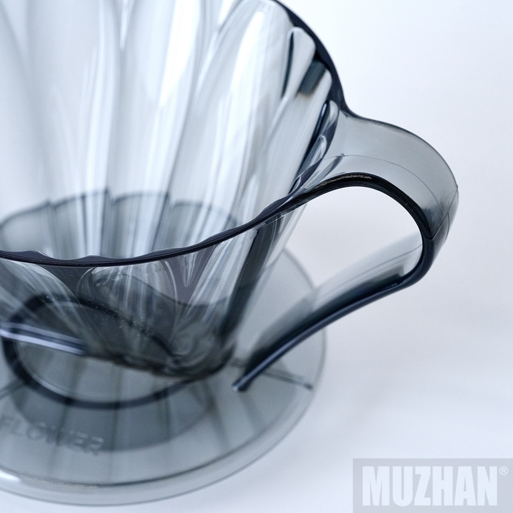 【沐湛咖啡】CAFEC 三洋OVAL 花瓣濾杯 Tritan梯形(黑/透明)01/02-細節圖5